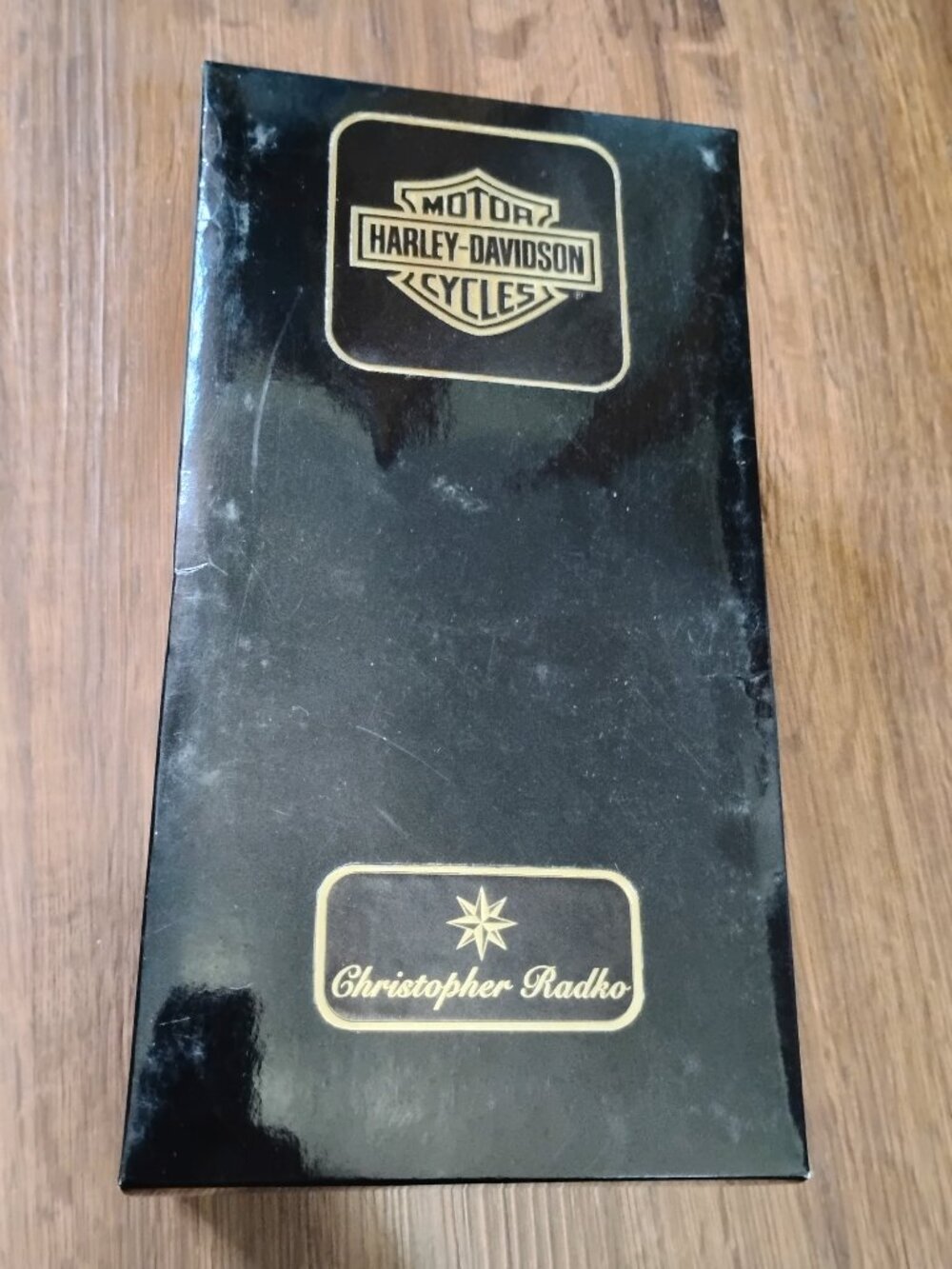 Vintage 90s Christopher Radko Harley-Davidson Motorcycle Mercury Glass Ornament